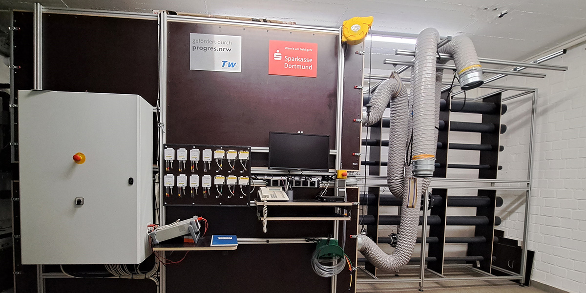 Der neue Lüftunsgtechnische Prüftsand des TZWL